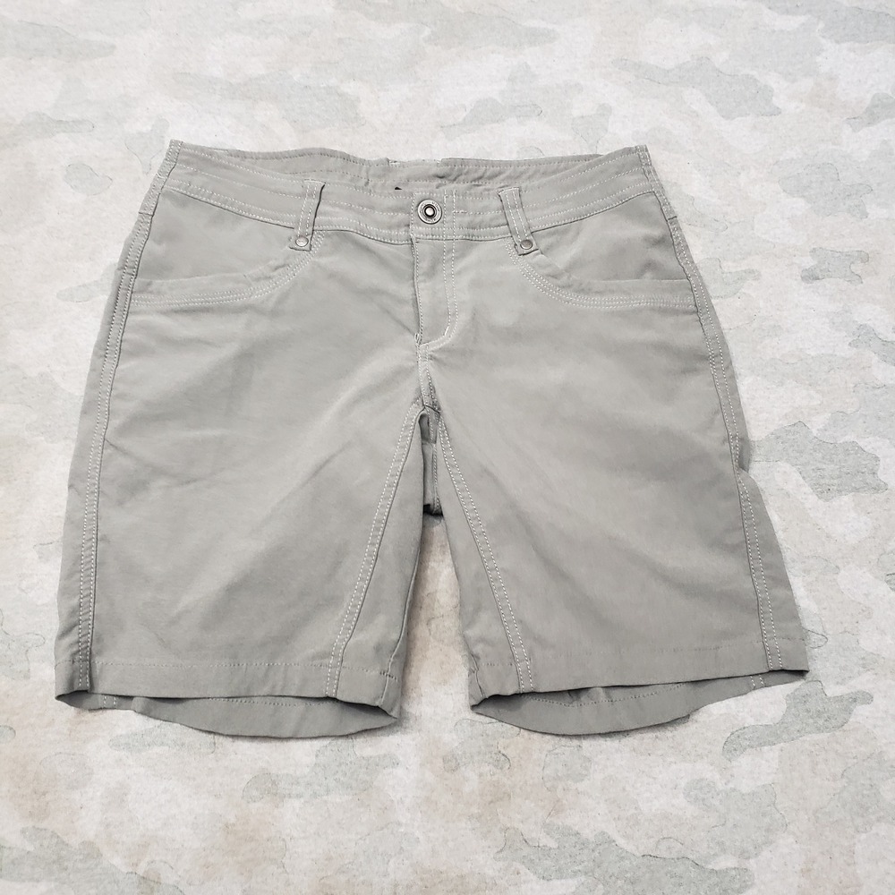 Kuhl Shorts Womens 4 Gray Hiking Outdoor Pockets Quick Dry Casual Travel